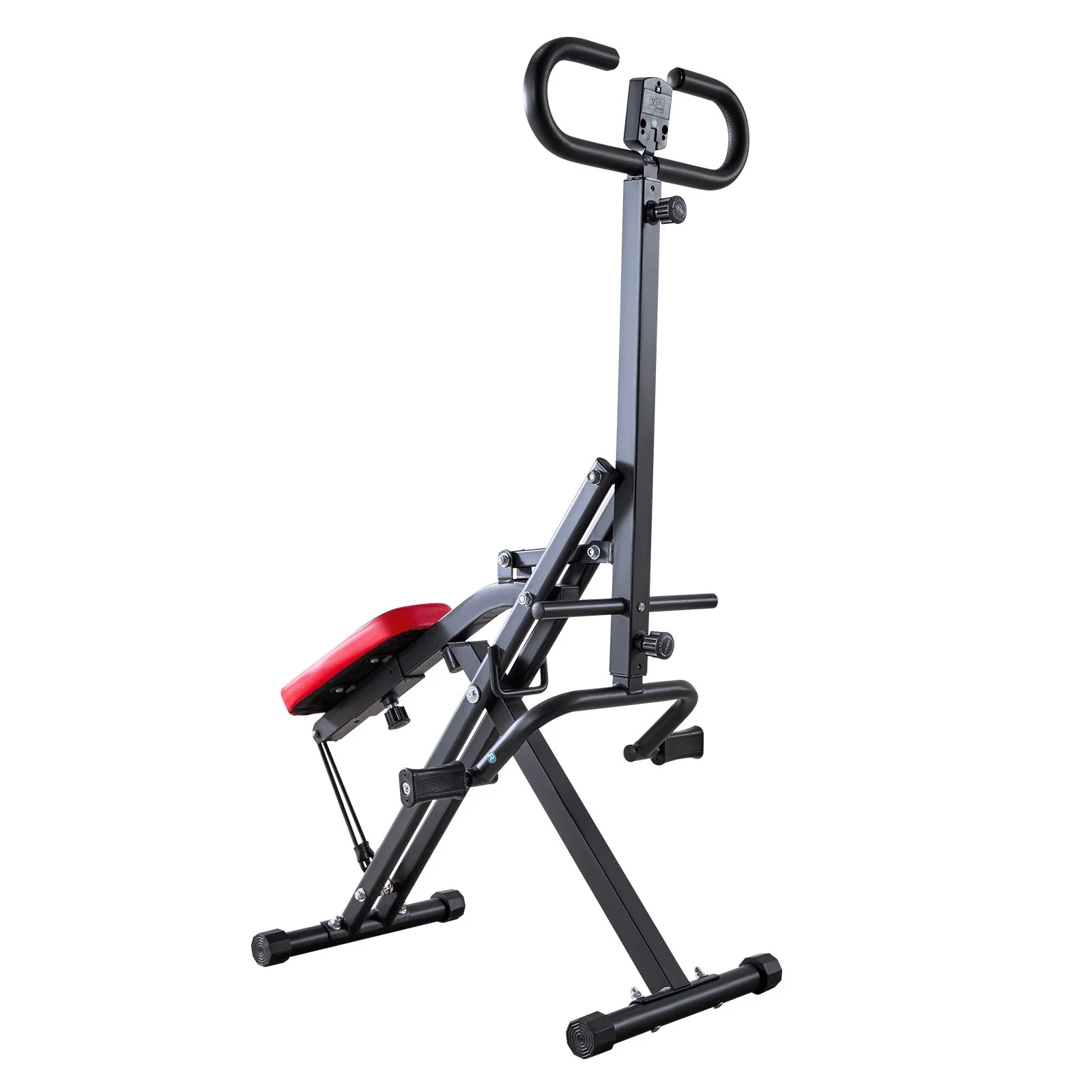 VEVOR Squat Machine, Deep Squat Rowing Machine for Home, Easy Setup & Foldable Exercise Equipment, Glute Trainer Machine with 2 High-Strength Resistance Bands, Glutes & Leg Home Workout Machine, Black - Image 10