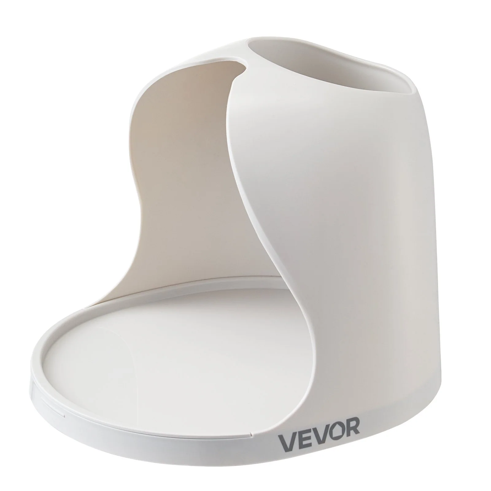 VEVOR Toilet Brush and Plunger Set, 2-in-1 Toilet Bowl Brush Plunger Combo with Ventilated Holder, 360° Deep Cleaning and Drip-Proof Bathroom Supplies, for Bathroom, RV and Toilets (White & Grey) - Image 8