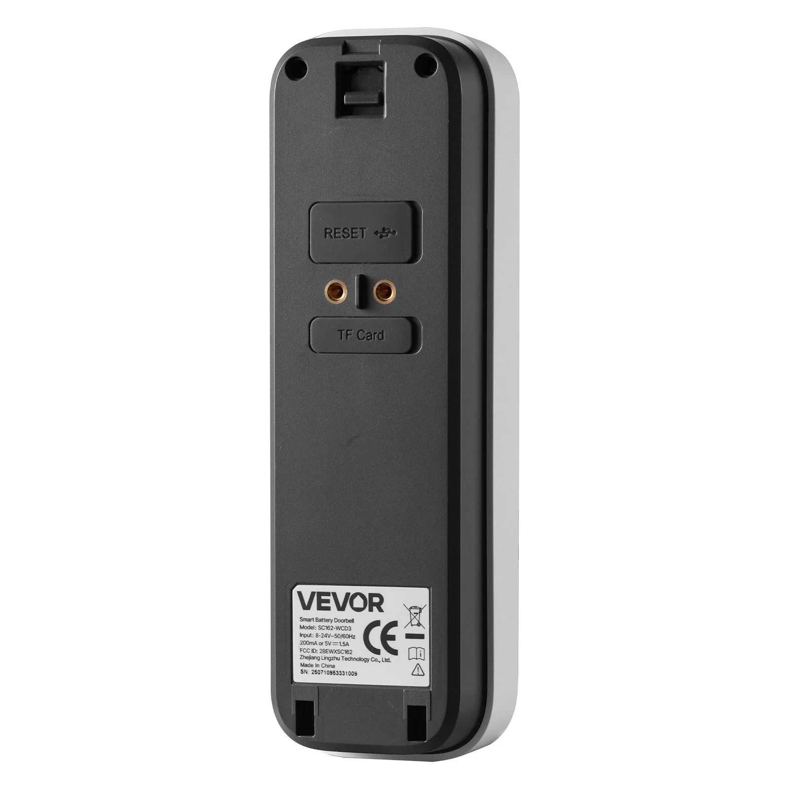 VEVOR Video Doorbell, 2K Wireless Camera Ring Doorbell Works with 170° Ultra-Wide View, 2-Way Audio, Motion Detection & Night Vision, Supports Alexei & Google, Cloud Storage, Battery/Wired Powered - Image 9