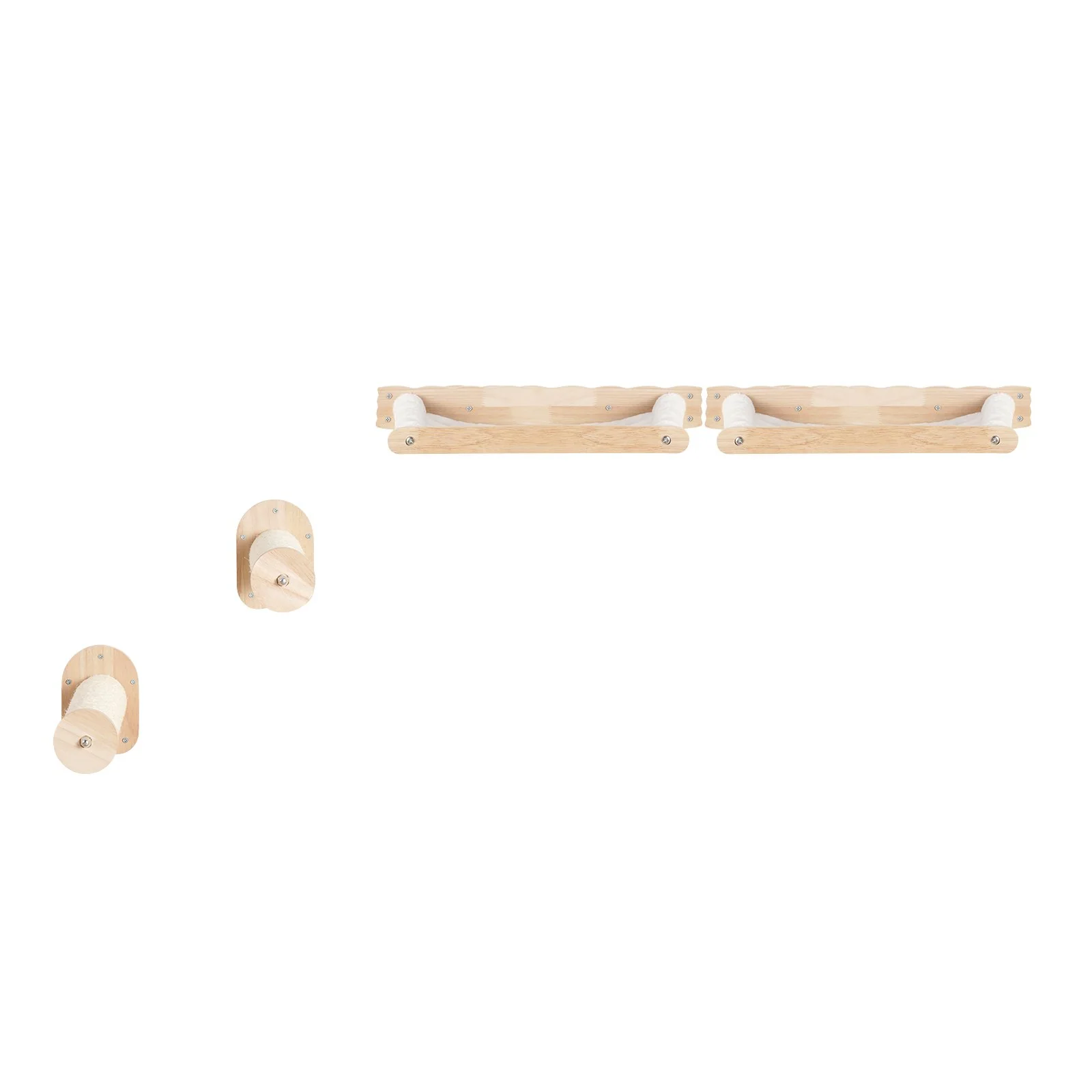 VEVOR Wall Mounted Cat Shelves with 2 Jumping Posts & 2 Hammocks up to 40 lbs - Image 10