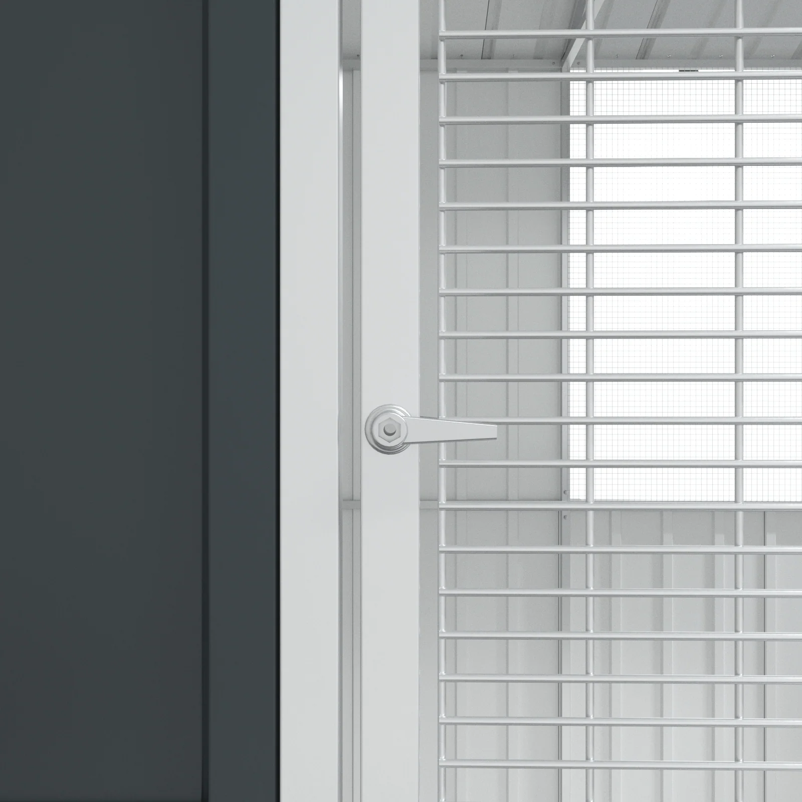 vidaXL Bird Cage Anthracite84.6 x 30.7 x 78.7 in Galvanized Steel - Image 28
