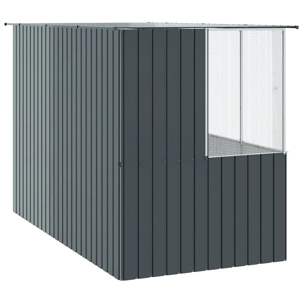 vidaXL Bird Cage Anthracite84.6 x 30.7 x 78.7 in Galvanized Steel - Image 34