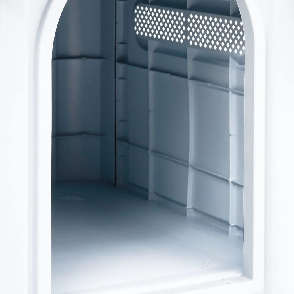 vidaXL Dog House Blue and White Polypropylene Small Durable Dog House - Image 5