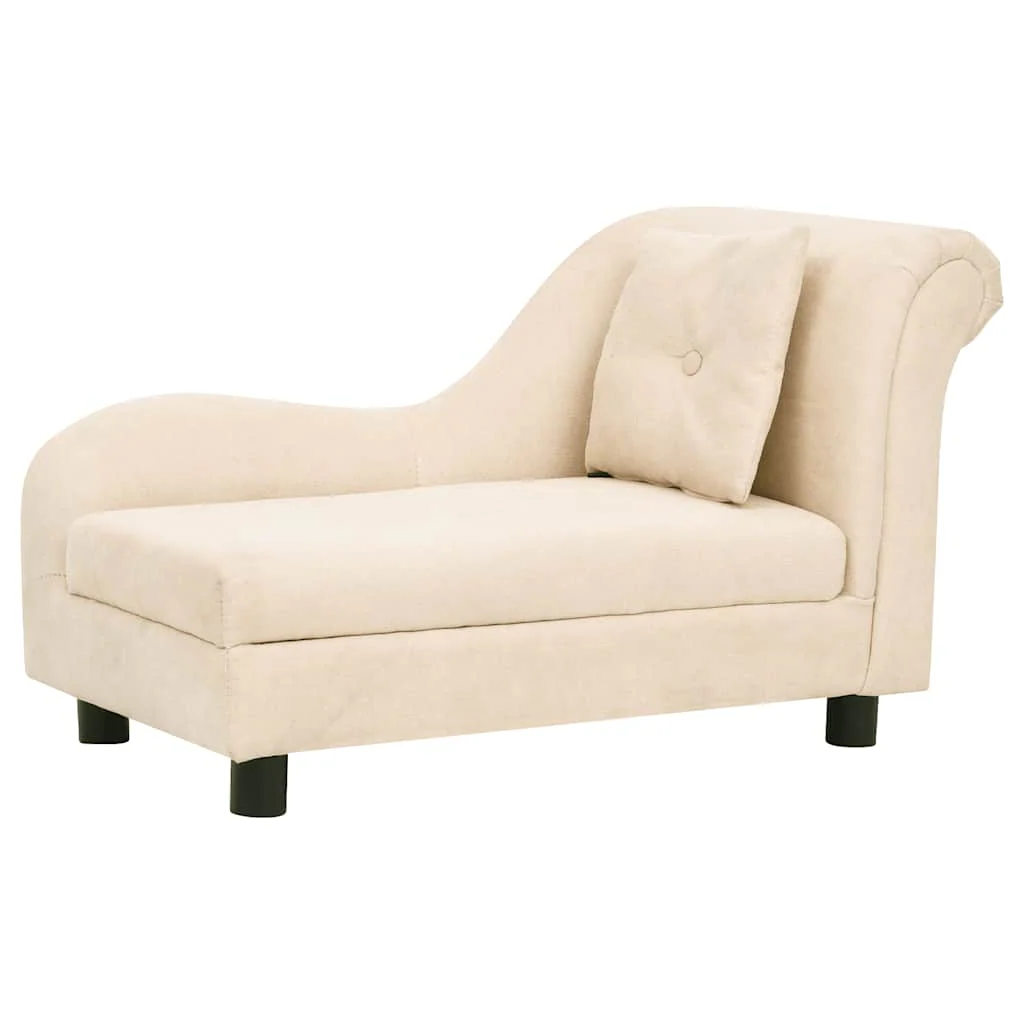 vidaXL Dog Sofa Cream - Image 2