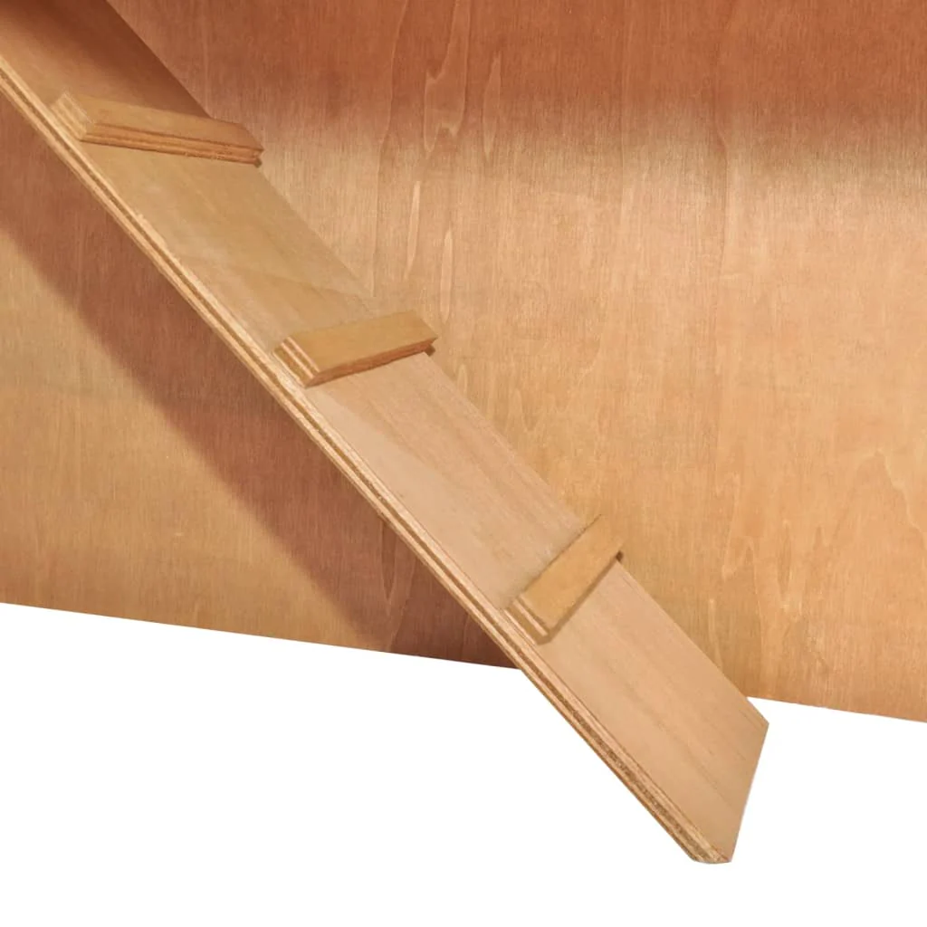 vidaXL Rabbit Hutch Brown Solid pine wood Large Rabbit Hutch - Image 7