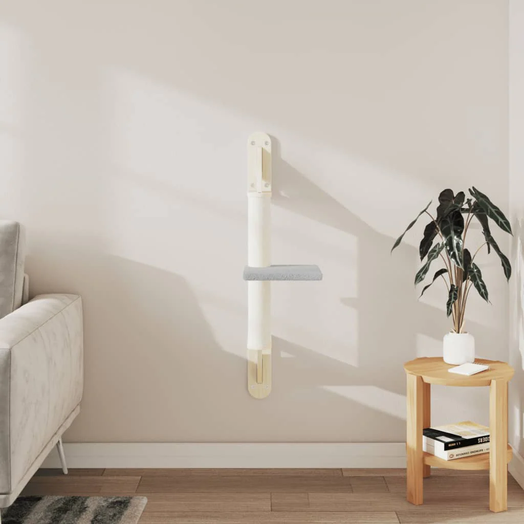 vidaXL Wall-mounted Cat Tree Light Grey - Image 3
