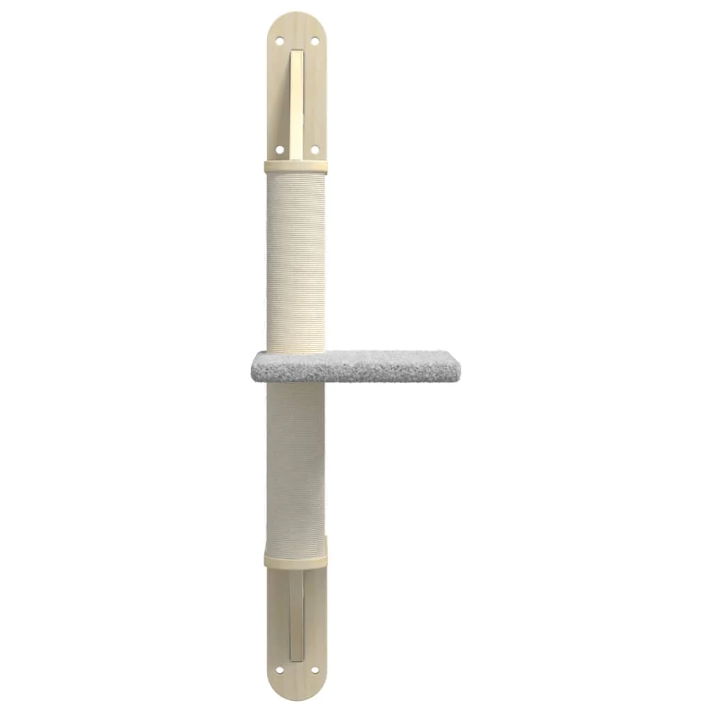 vidaXL Wall-mounted Cat Tree Light Grey - Image 4