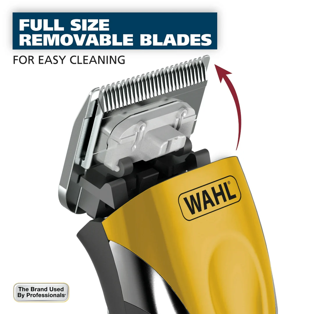 Wahl LifeProof Corded Hair Clipper Kit, Men or Women, 21pc, Yellow - 79610-600 - Image 3