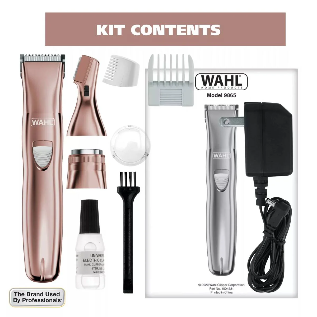 Wahl Pure Confidence 3 in 1 Female Rechargeable Trimmer - Image 8