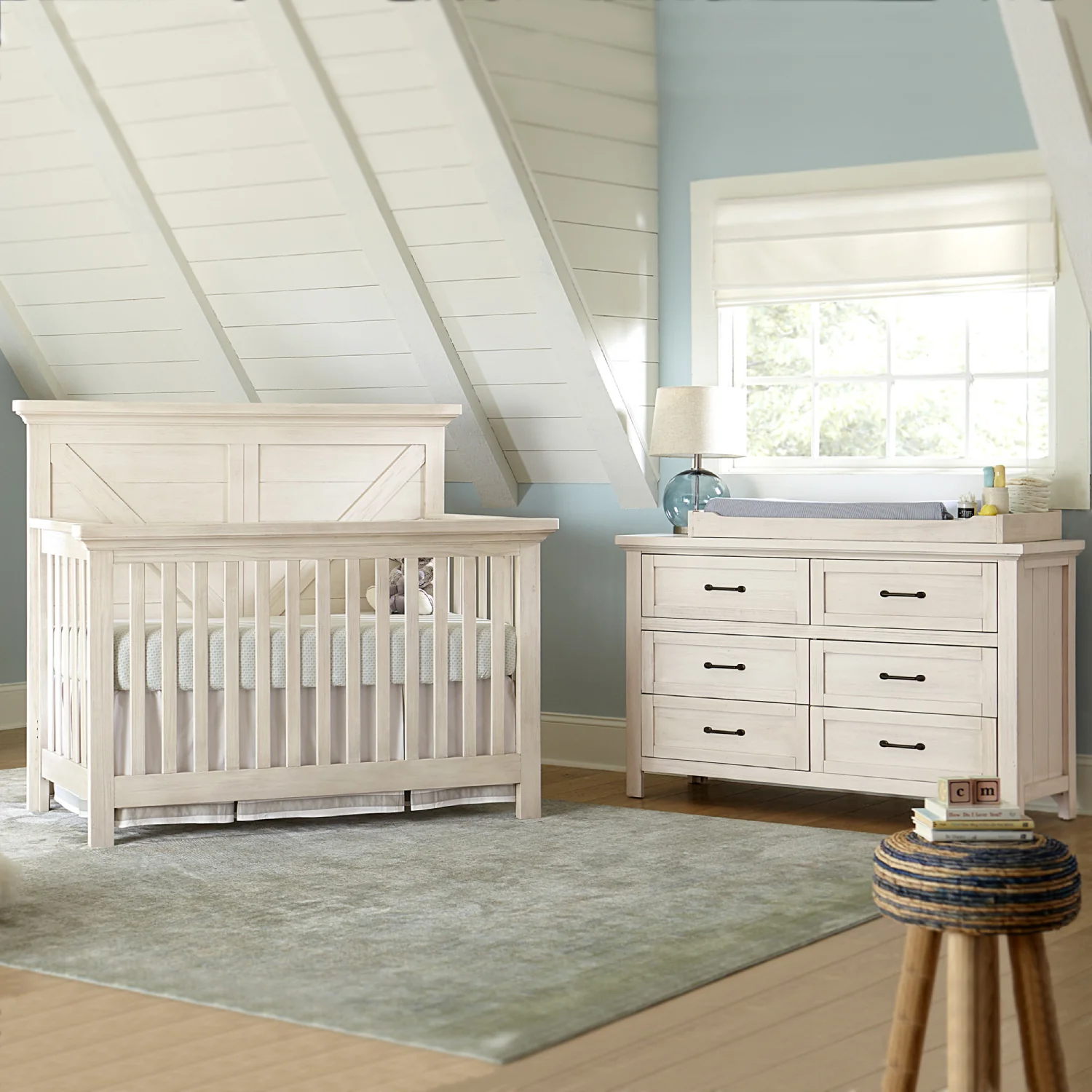 Westwood Design Westfield Brushed White Convertible Crib - Image 4