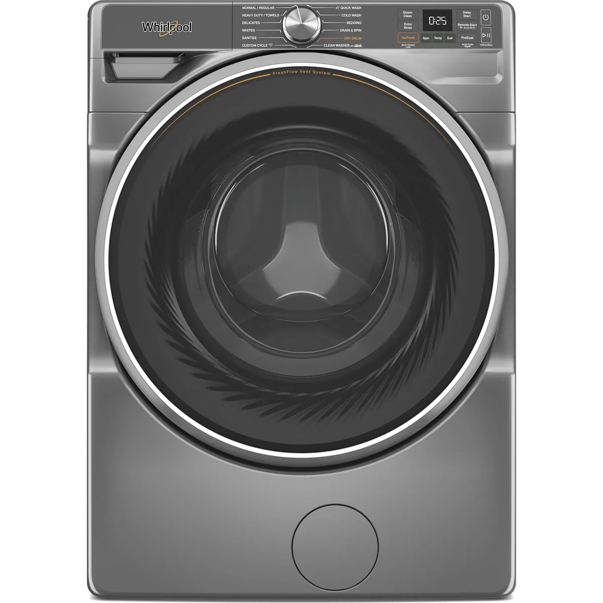 Whirlpool 5 Cu. Ft. Front Load Smart Washer - Radiant Silver