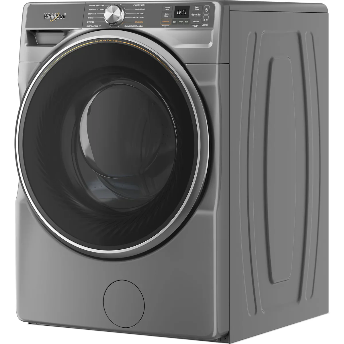 Whirlpool 5 Cu. Ft. Front Load Smart Washer - Radiant Silver - Image 2