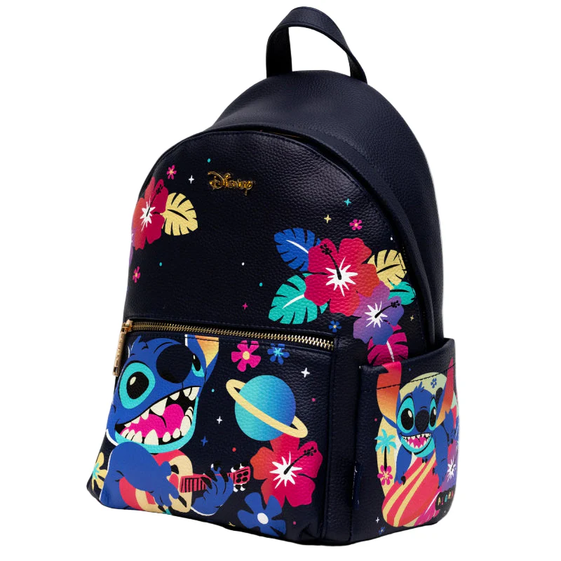 Wondapop Disney 12" Stitch Backpack - Black - Image 2