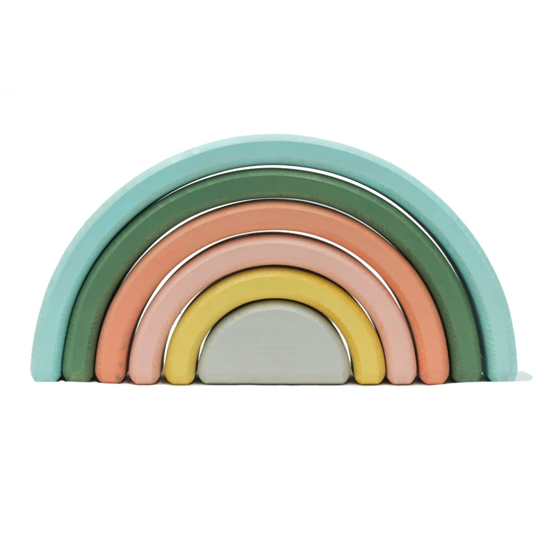 Wonder & Wise Rainbow Nesting Blocks - Image 2