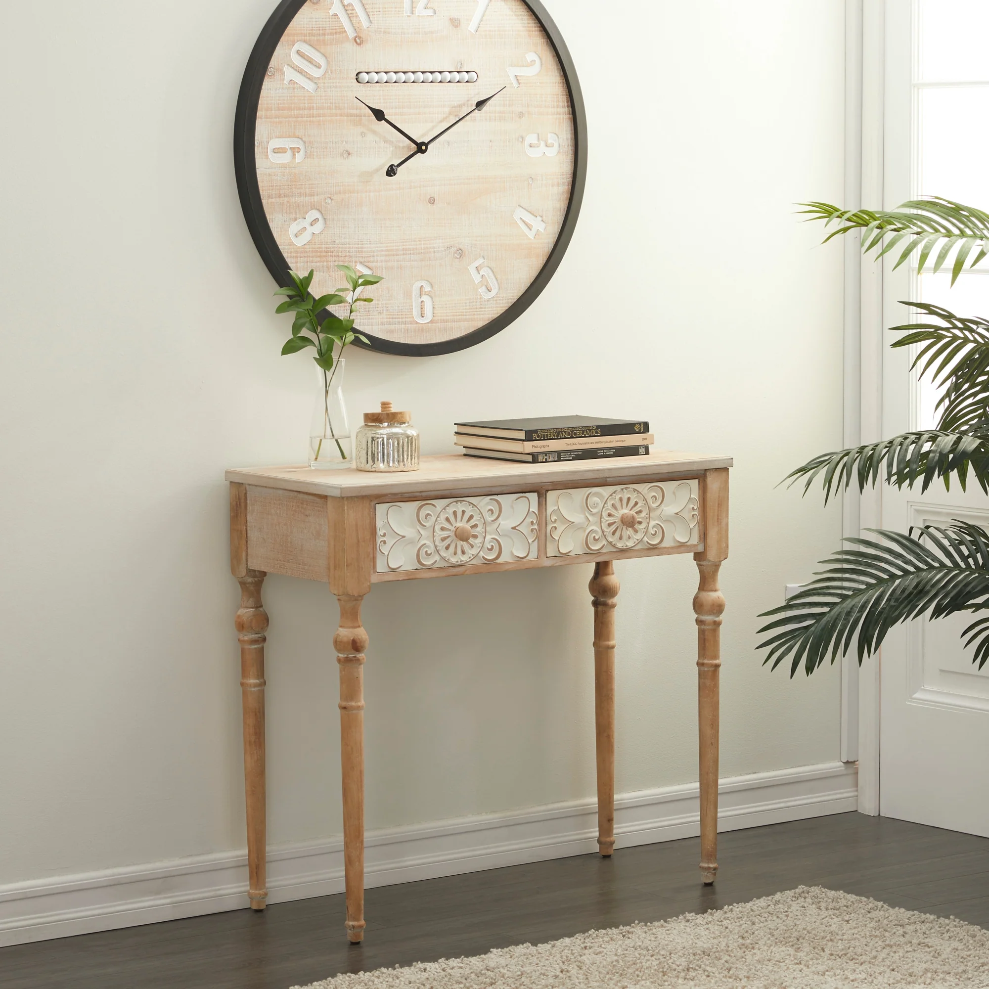 Wood Farmhouse Console Table by UMA Enterprises - Image 6