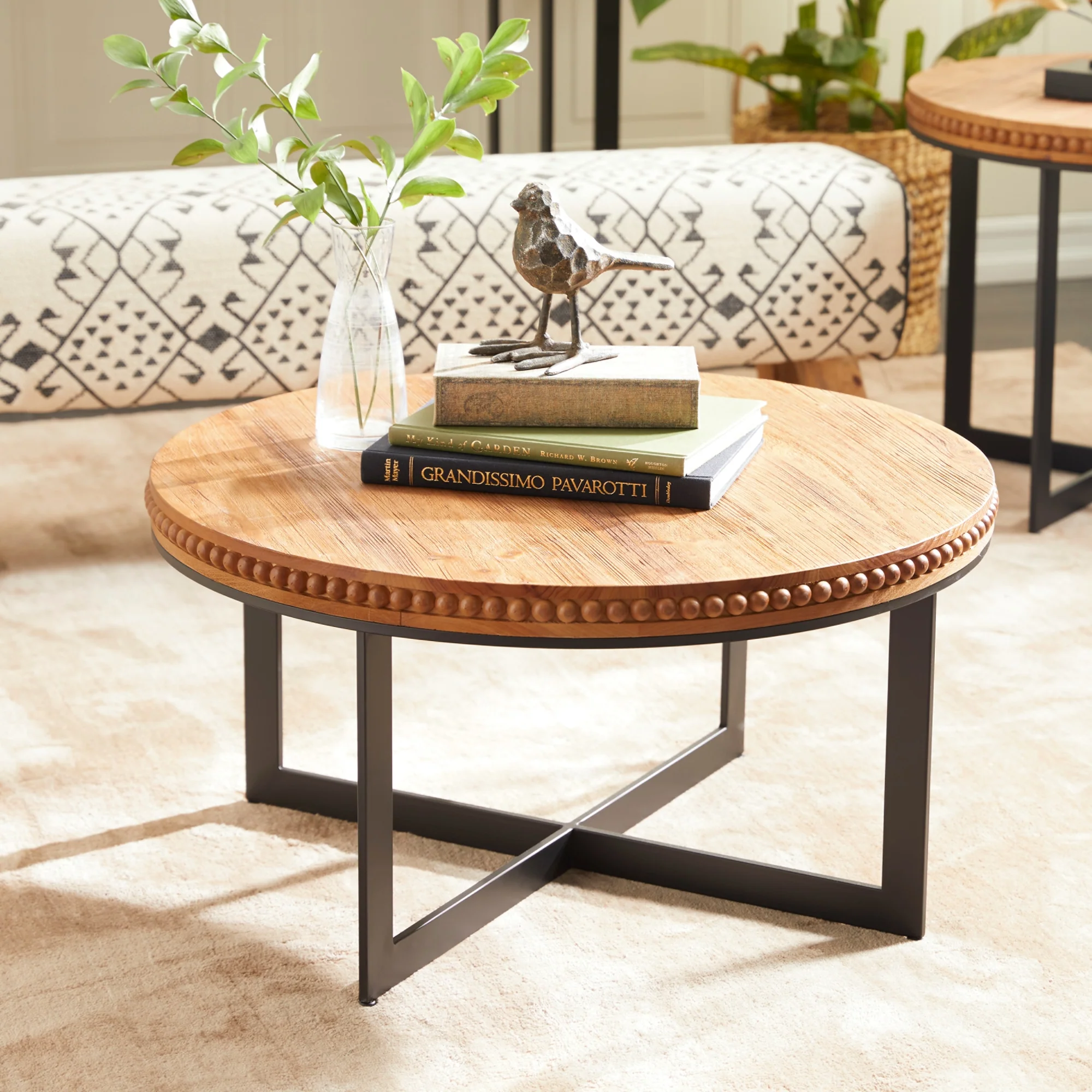 Wood Industrial Coffee Table by UMA Enterprises - Image 6