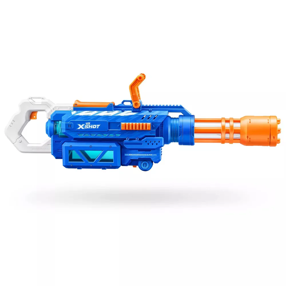XShot Water Fast Fill S1- Large Gatling Motor Soaker - Blue/Orange - Image 2