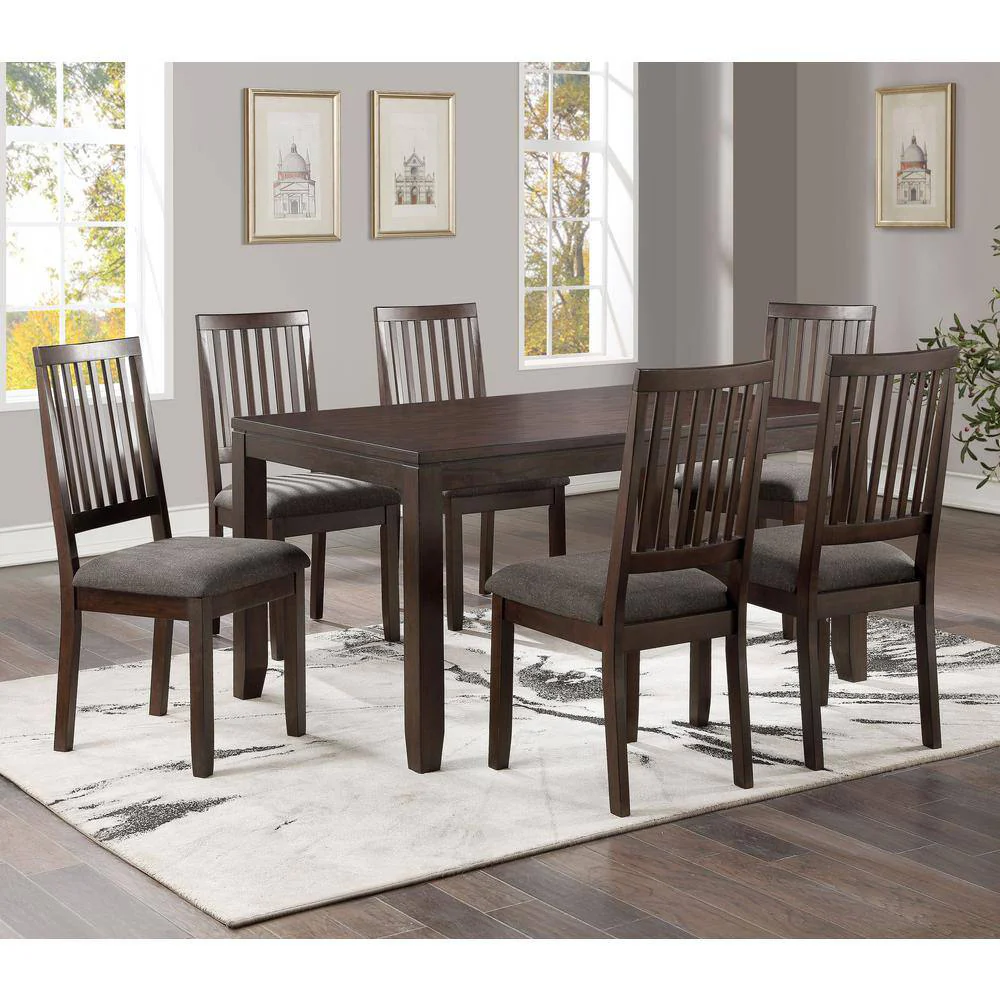 Yorktown Rectangle Dining Table with 6 Chairs by Steve Silver Company - Espresso - Image 3
