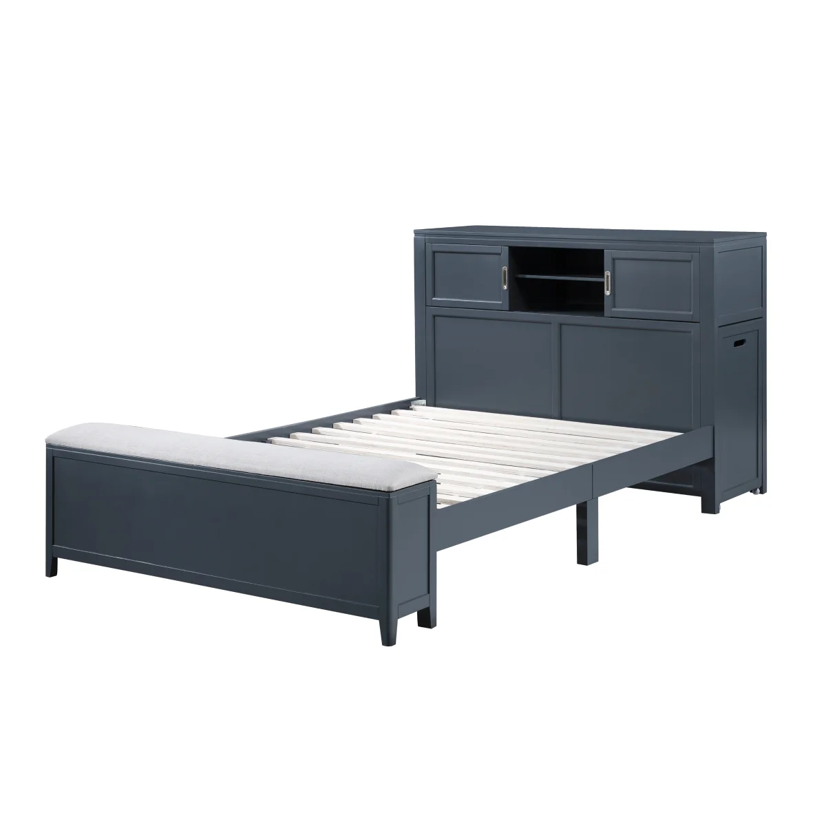 Youth Explorer Full Bookcase Platform Bed with Hidden Desk by Homelegance - Image 4